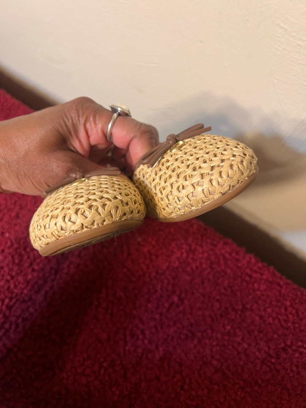 ABIGAIL FLAT Raffia Coach Ballet Flats Size 6.5 - Picture 13 of 14